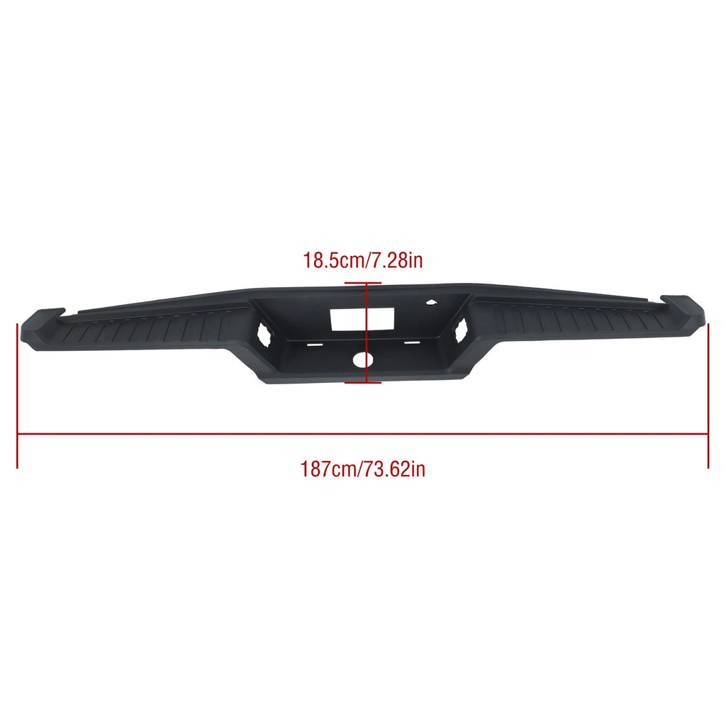 Rear Bumper Step Pad Cover for Ford F-150 (2021–2023) Black Plastic