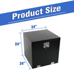 Tool Box for Pickup Truck (24" x 24" x 24") with Lock and Key