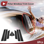 8 Pcs Car Door Pillar Window Trim for Nissan Altima (2013–2018) Black