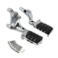 Chrome Passenger Foot Pegs Mount Bracket for Harley Sportster 883 1200 (14-22)