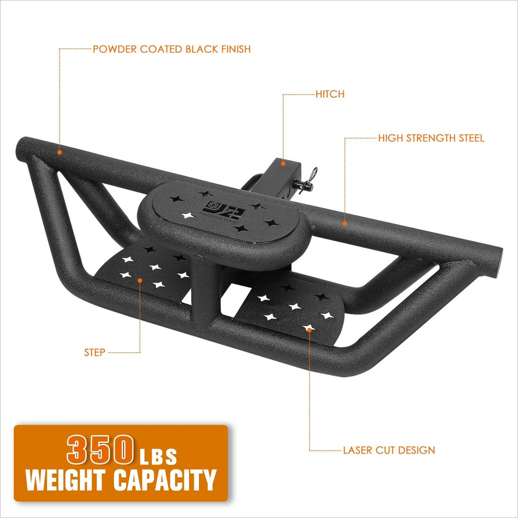J2 Rear Bumper Towing Hitch Step for 32" Width