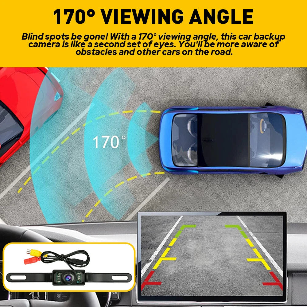 Backup Camera for Car (Waterproof, CMOS, 7 LED)