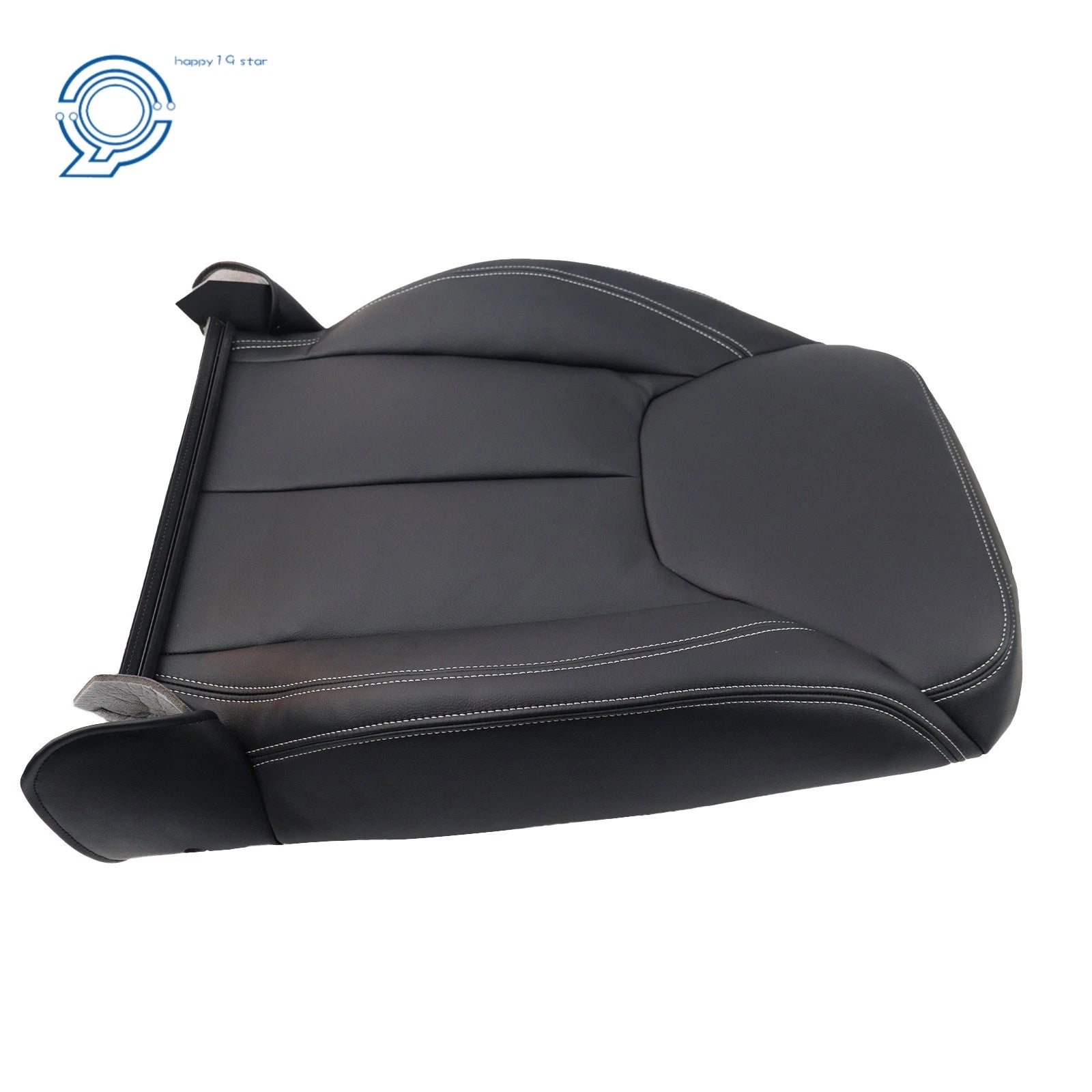 Front Left Leather Seat Cover for Jeep Wrangler (2013-2017) Black