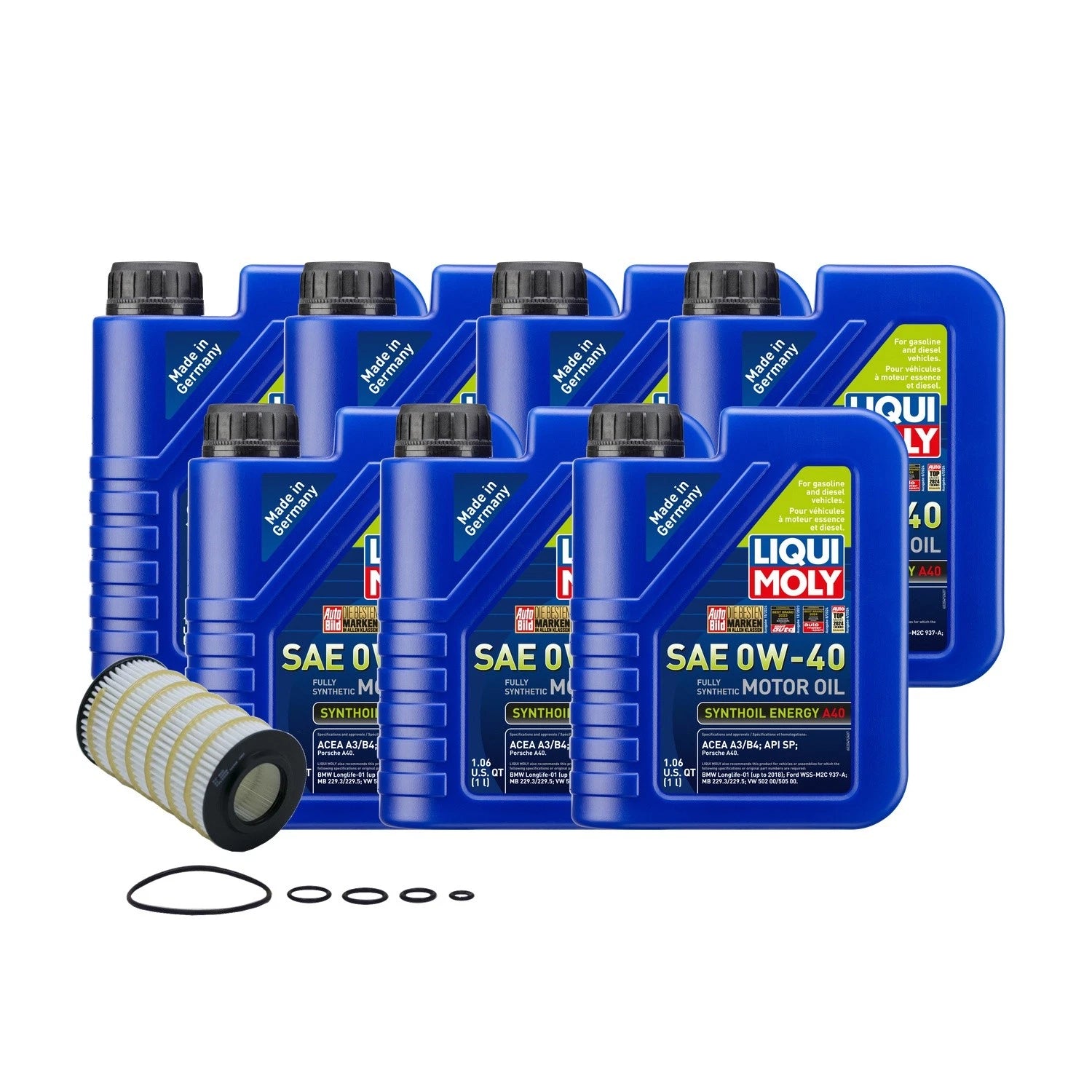 Liqui Moly Synthoil Energy A40 0W40 Oil Change Kit for Mercedes M272 (2004–2010)