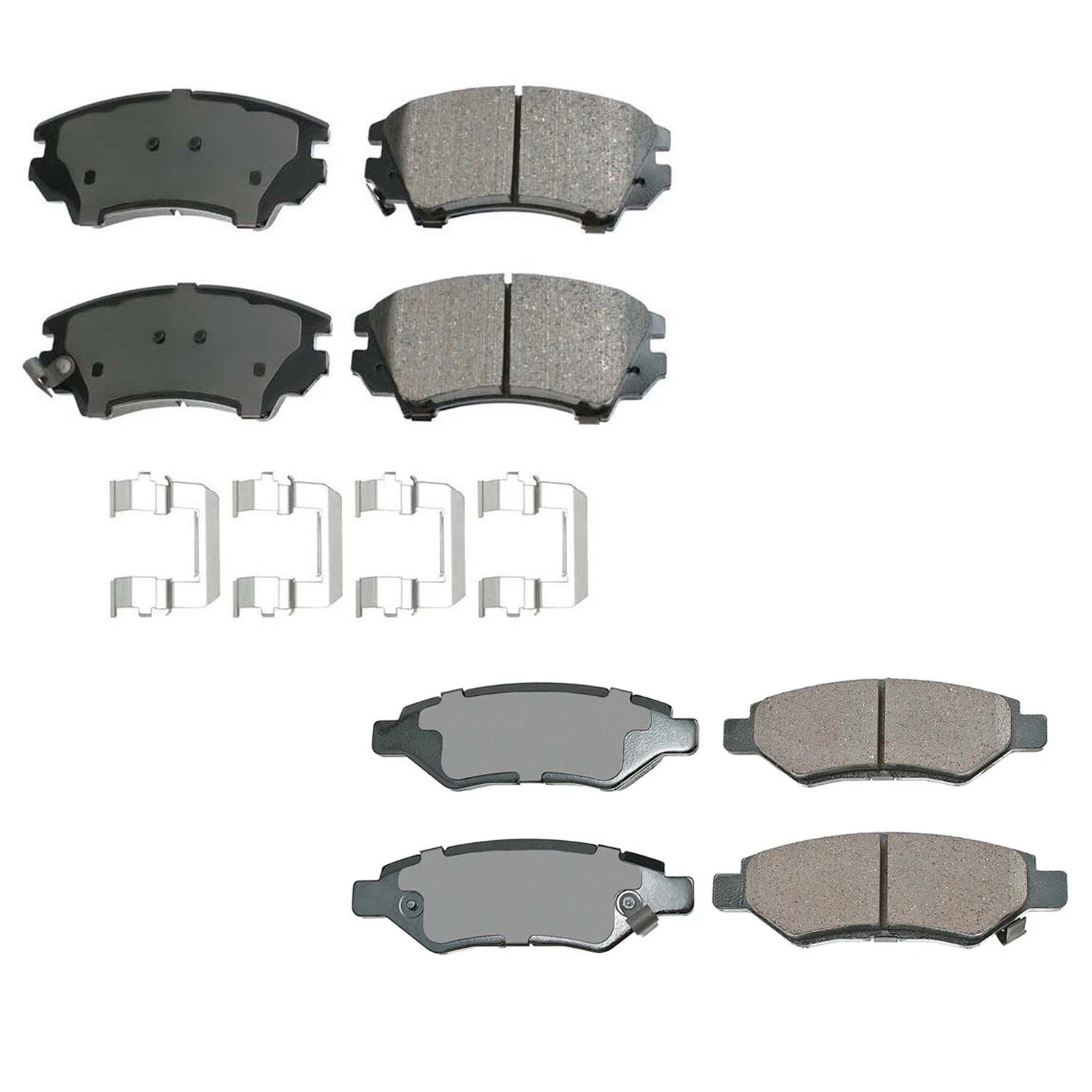 Set of 4 Akebono ProACT Ceramic Brake Pads for Chevy Camaro (2010–2015)