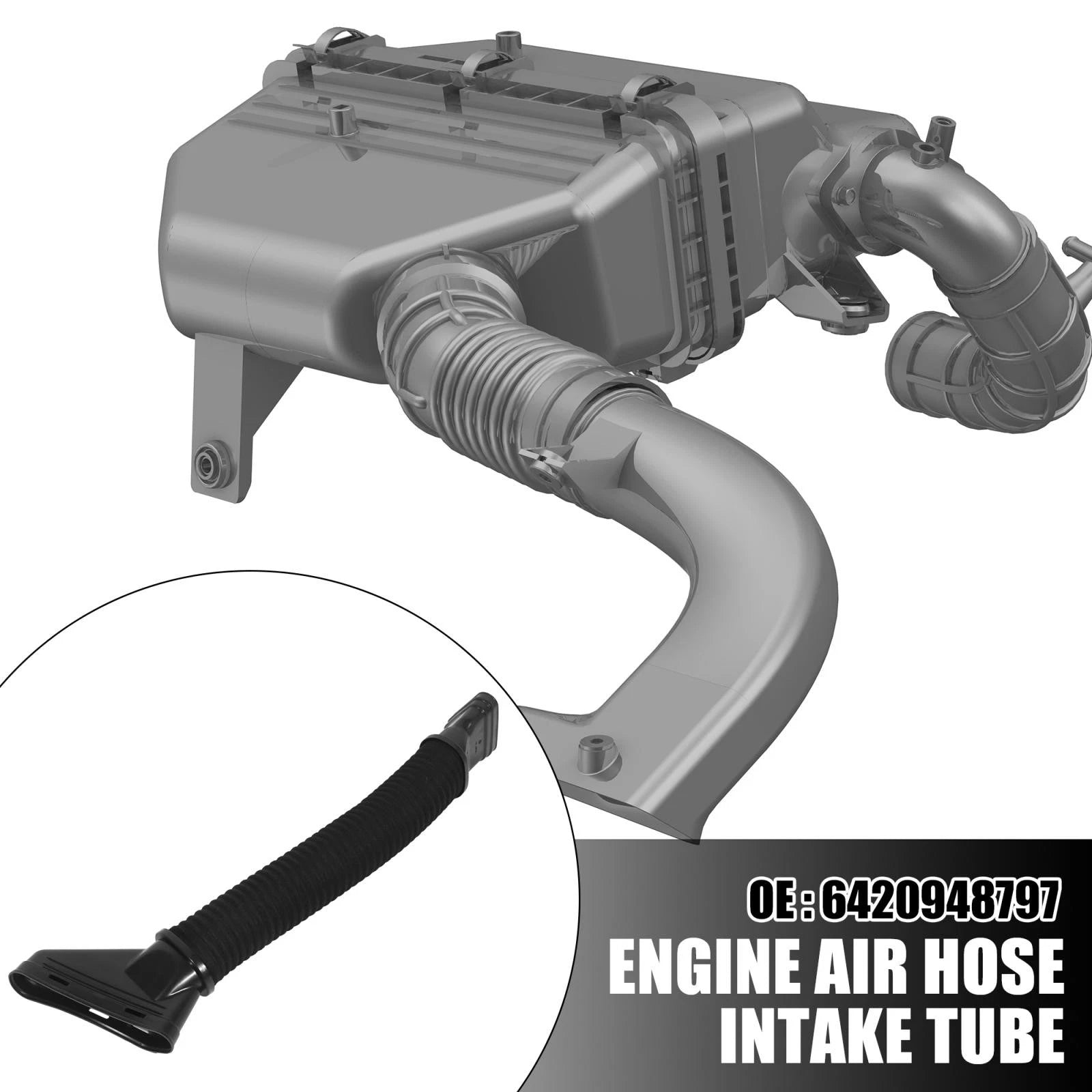 Engine Air Hose Intake Tube 6420948797 for Mercedes-Benz ML350 (2012–2014)