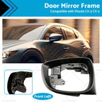 Left Side Door Wing Mirror Frame for Mazda CX-5 (2015–2016), CX-3 (2016–2019) Black