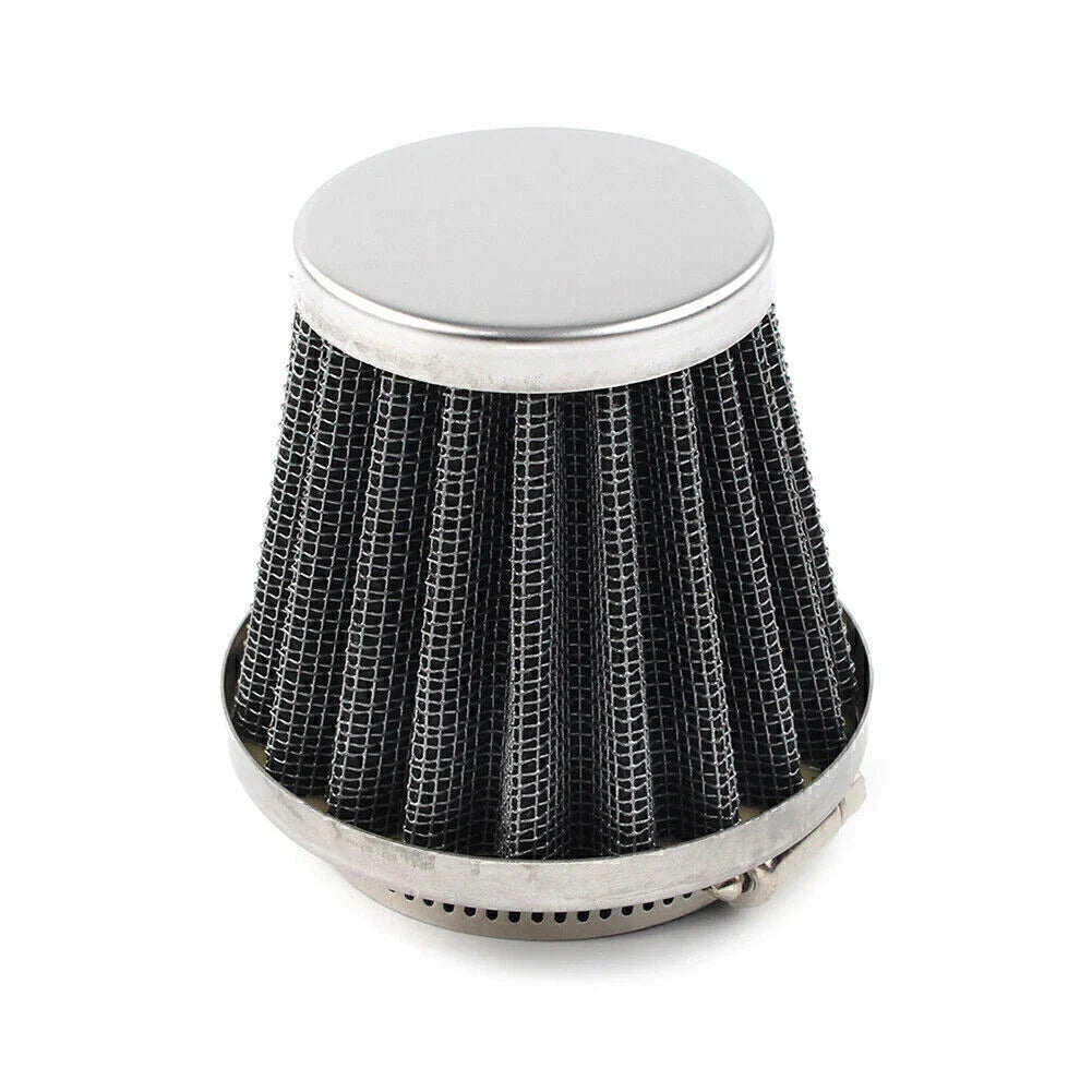 42mm Chrome Motorcycle Air Filter Cleaner for Dirt Pit Quad ATV Bike