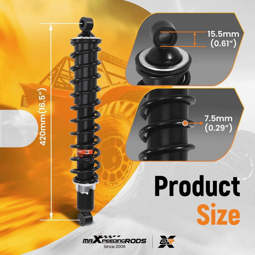 2x Rear Shock Absorber Kit for Honda Rubicon 500 (2001–2014) TRX500FA