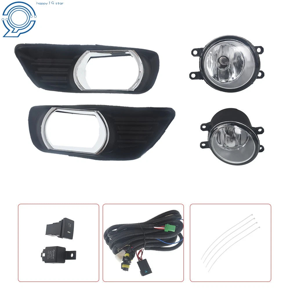 Set of 2 Clear Bumper Fog Lights for Toyota Camry (2007–2009)