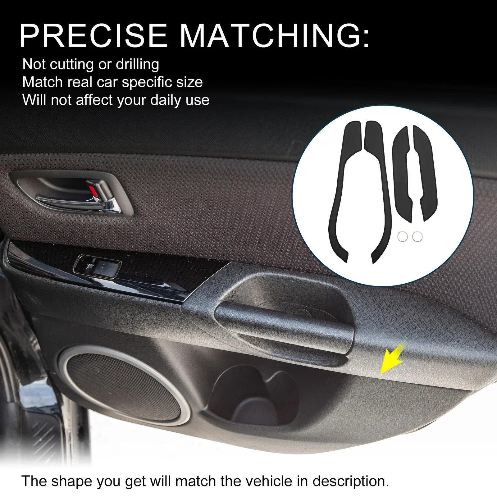 Leather Anti Kick Pad Sticker for BMW Z4 (2017-2024)