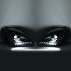 Black/Chrome LED Sequential Projector Headlight for Chevy Corvette C6 (2005–2013)