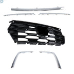 Front Bumper Grille with Chrome Trim for Honda Pilot (2023-2025)