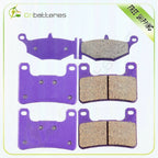 Set of 2 Front and Rear Brake Pads for Suzuki GSXR600 GSXR750 (2006–2009) Carbon Fiber