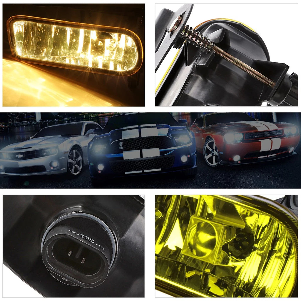 Amber Lens Bumper Fog Light Set for Cadillac Escalade (2002–2006)