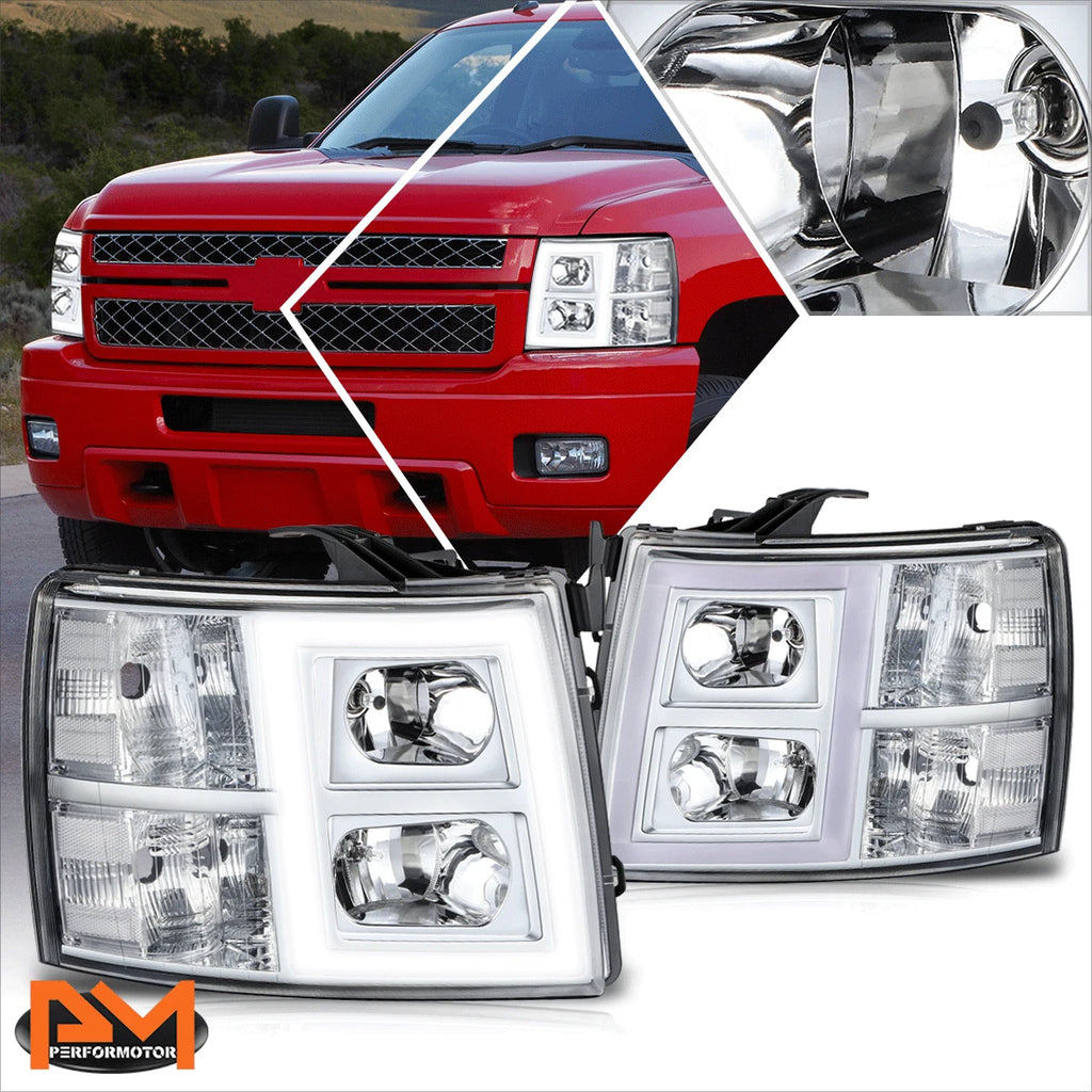 OE Style LED DRL Headlight Lamp for Chevy Silverado 1500-3500 (2007–2014)
