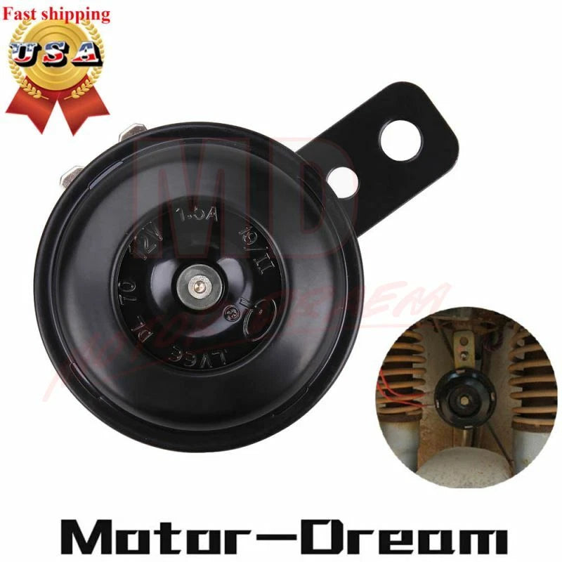12V Waterproof Loud 105dB Electric Horn for Motorcycle Car ATV
