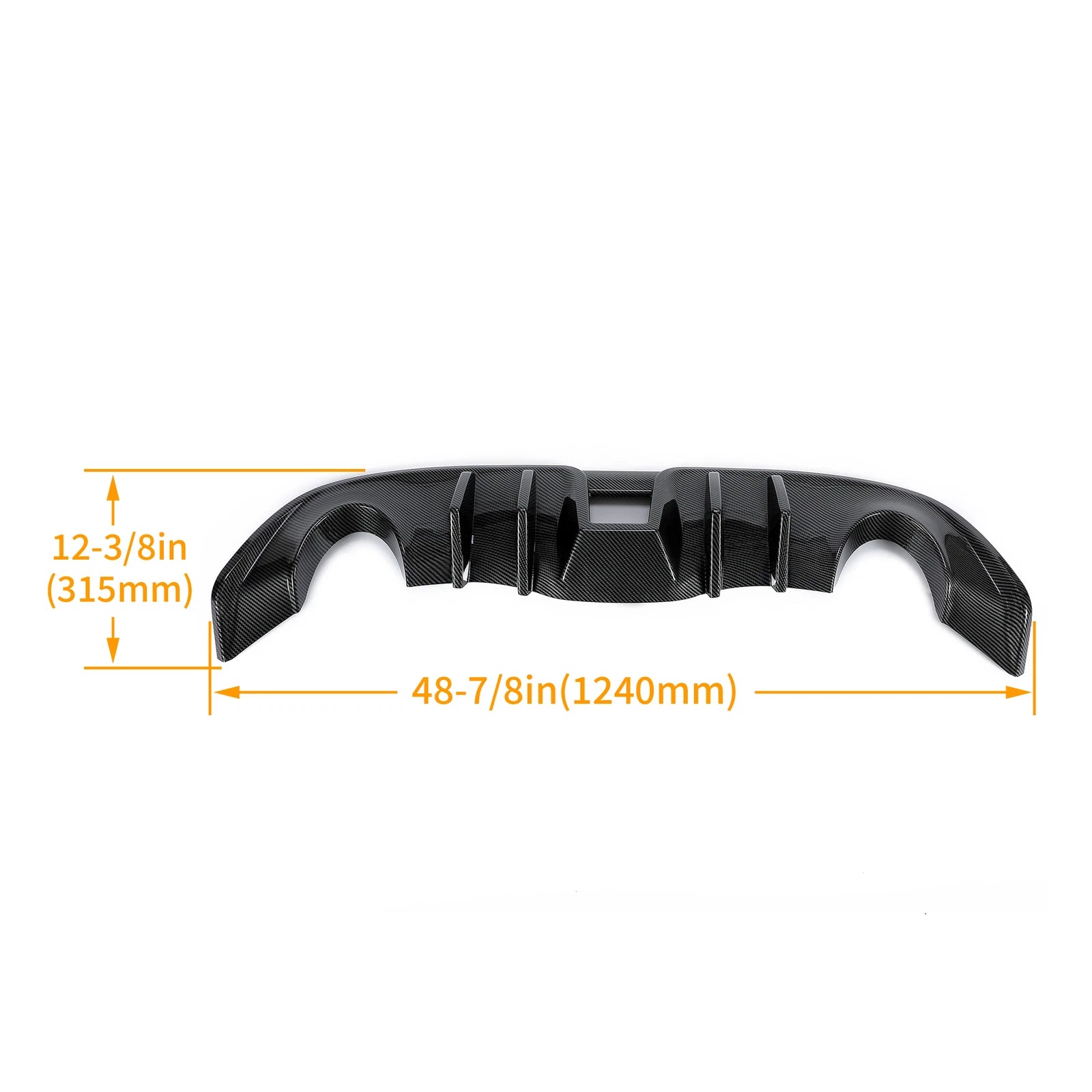 Carbon Look Rear Bumper Lip Valance Diffuser for Nissan 370Z Coupe (2009–2020)