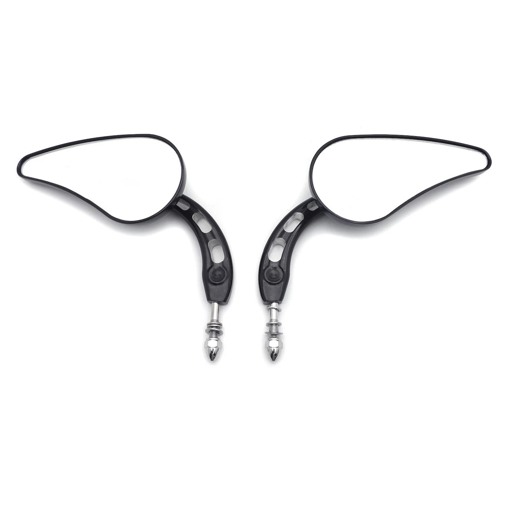 Black Side Mirrors for Harley Softail Slim Fat Boy Heritage (2014–2023)