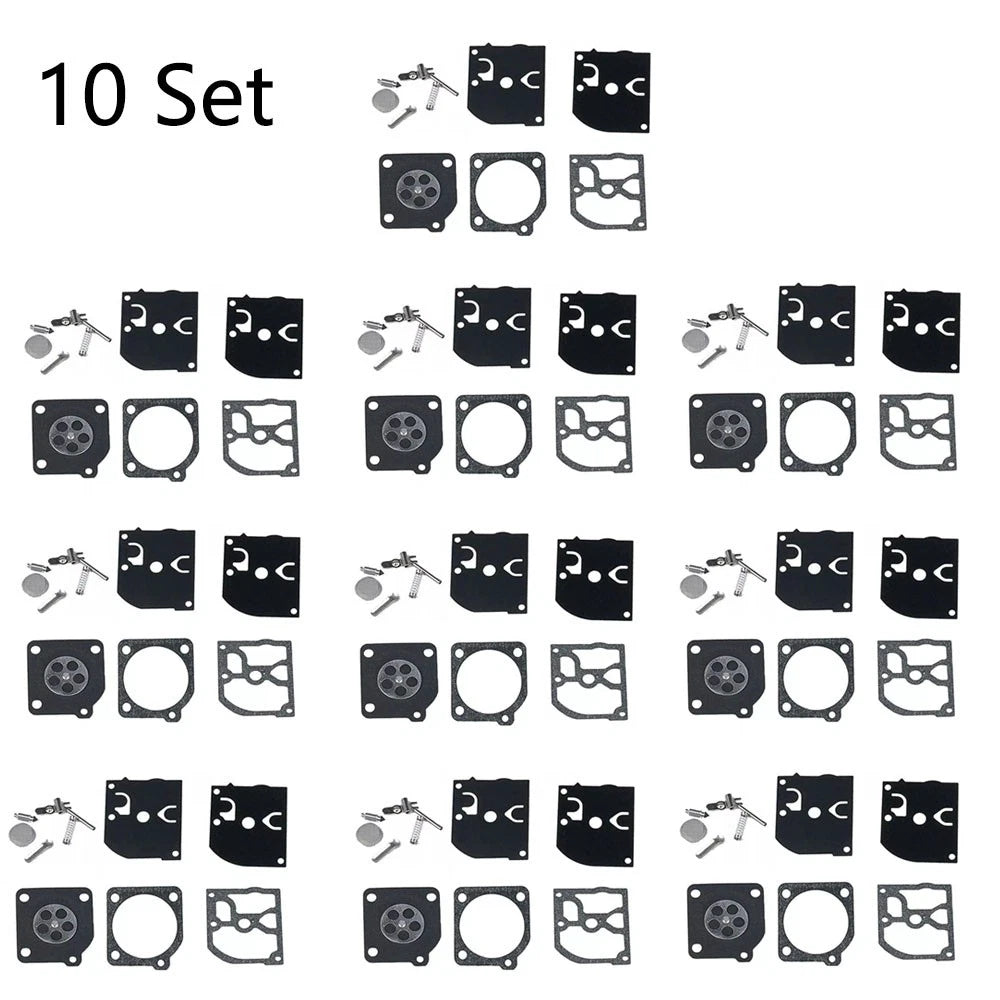 10X Carburetor Repair Kit for Poulan McCulloch ZAMA RB-39 (Compatible)