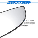 Heated Right Passenger Side Mirror Glass for Dodge 
