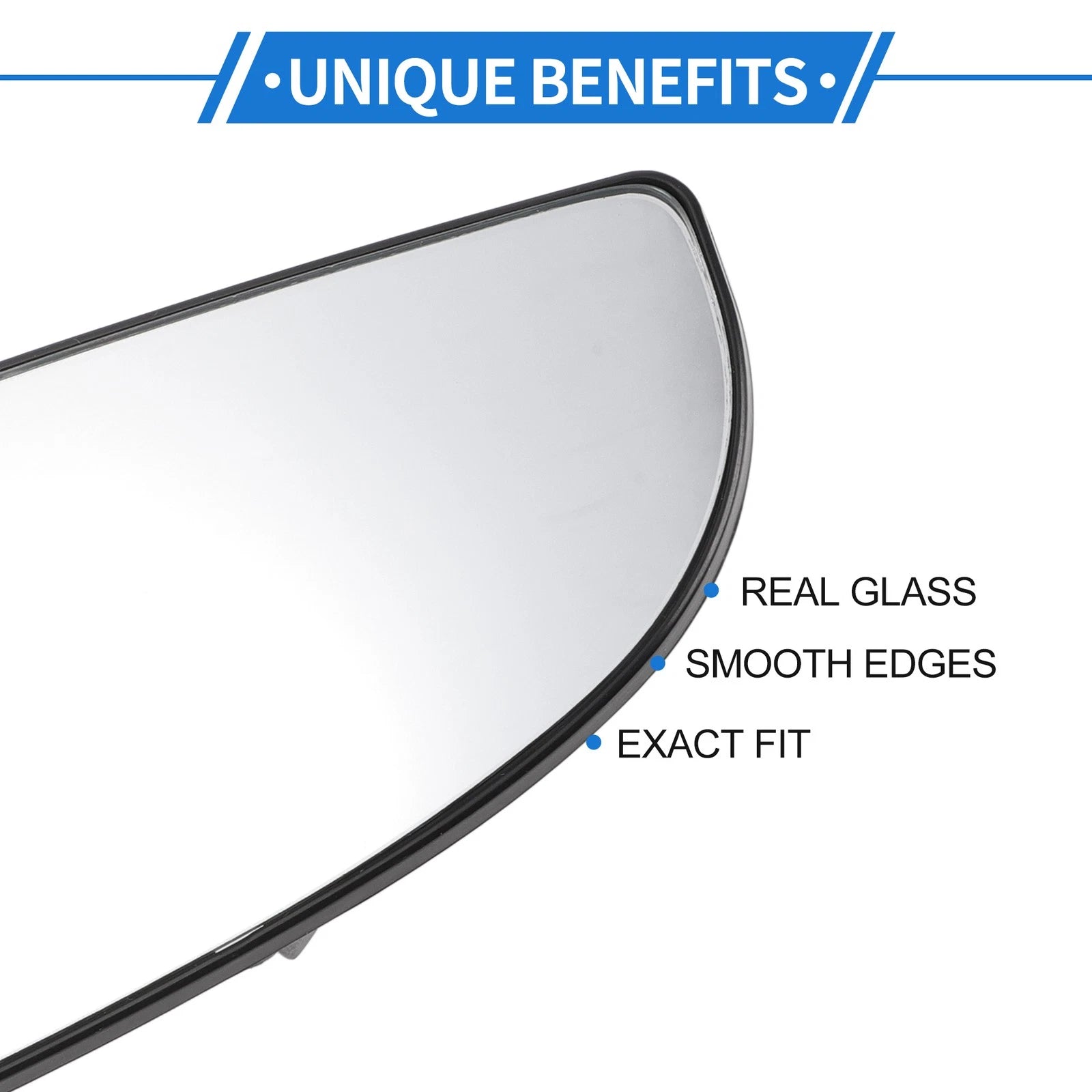 Heated Right Passenger Side Mirror Glass for Dodge 