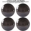 4X Smoked Turn Signal Light Lens Covers for Harley Touring (2014–2023)