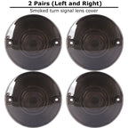 4X Smoked Turn Signal Light Lens Covers for Harley Touring (2014–2023)