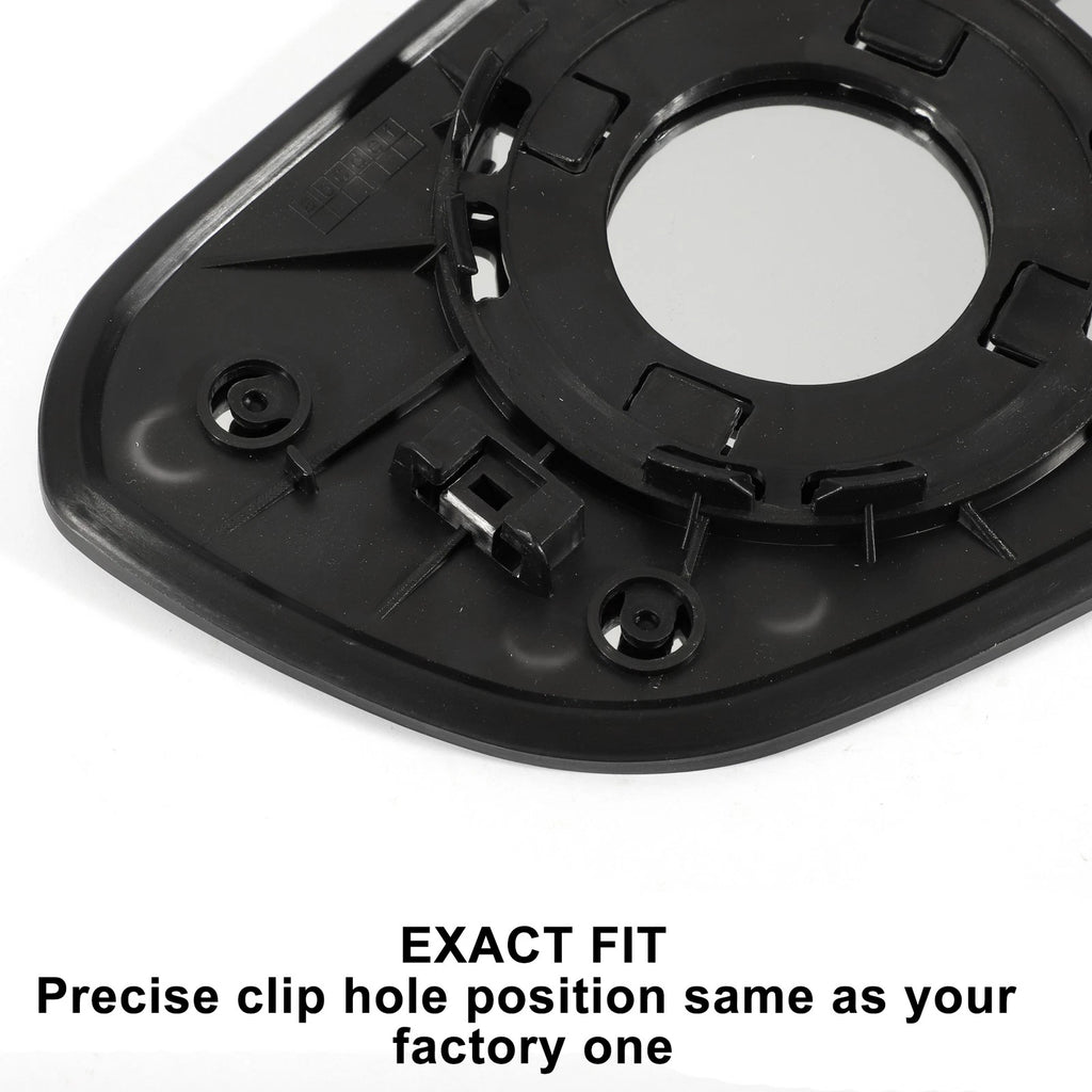 Left Side White Mirror Glass for Hyundai I10 (2013–2019)