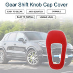 Gear Shift Knob Cap Cover for Porsche Cayenne 2018-2025 Red Console 1 x