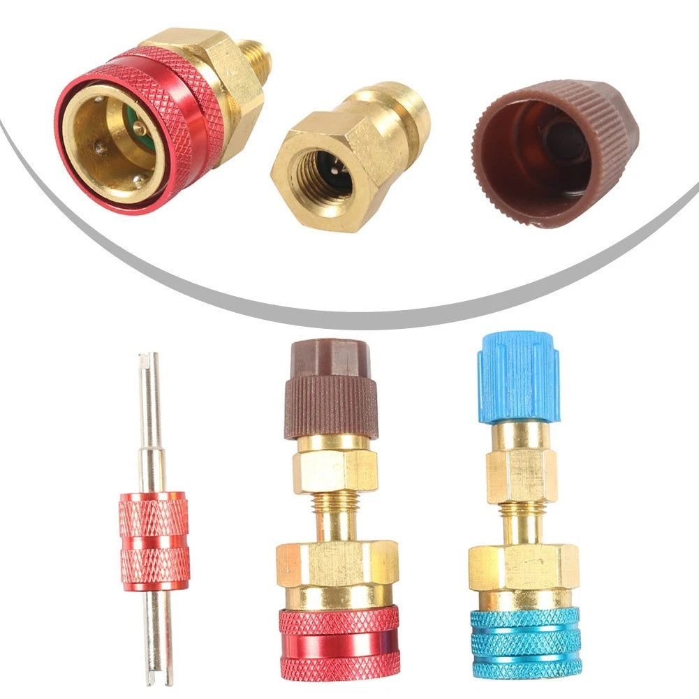 Hose Connectors for R1234YF to R134A Car AC (Set of 2)