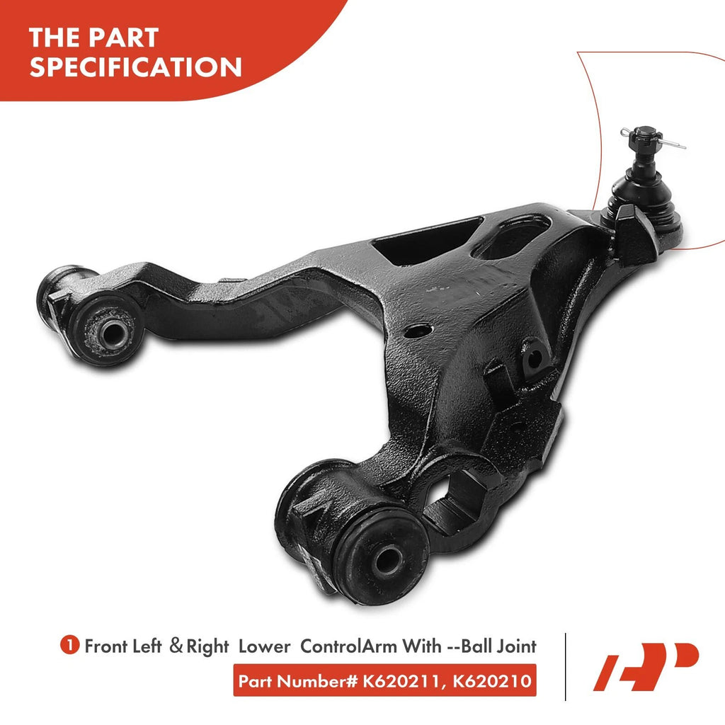 Set of 14 Control Arms with Ball Joints for Ford F-150 F-250 (1997–2003)