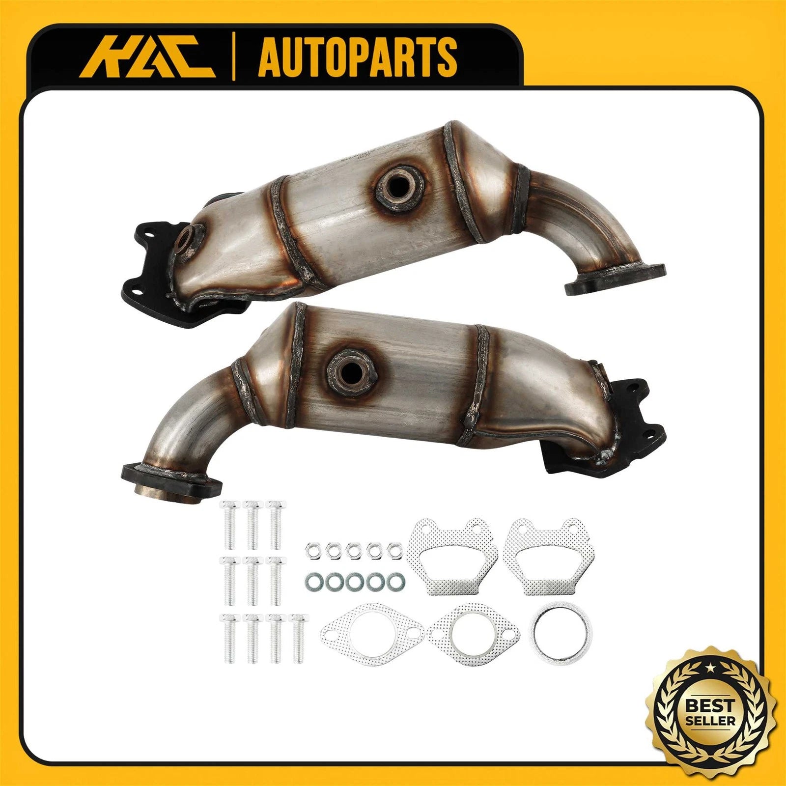 2x Catalytic Converter for Dodge Journey Chrysler Town & Country (2011–2016)