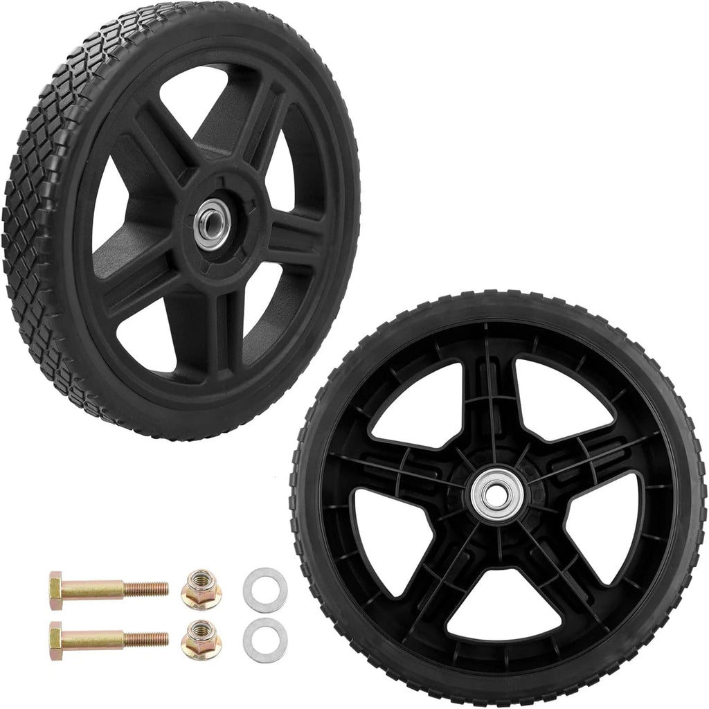 2X 10" Plastic Wheels for Craftsman Mower (Fits )