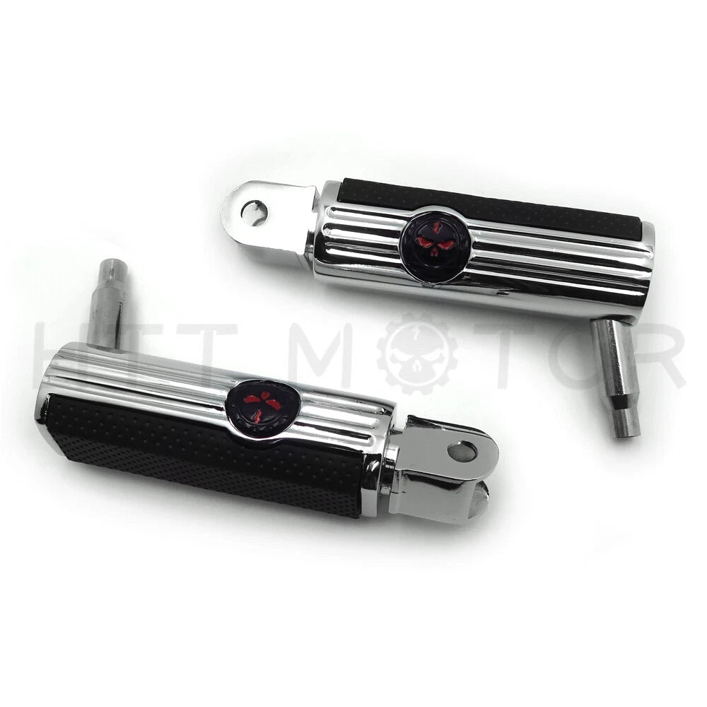 Skull Footpegs for Honda Stateline Shadow VLX VTX1300C VTX1800C VTX1800F (2010–2015)