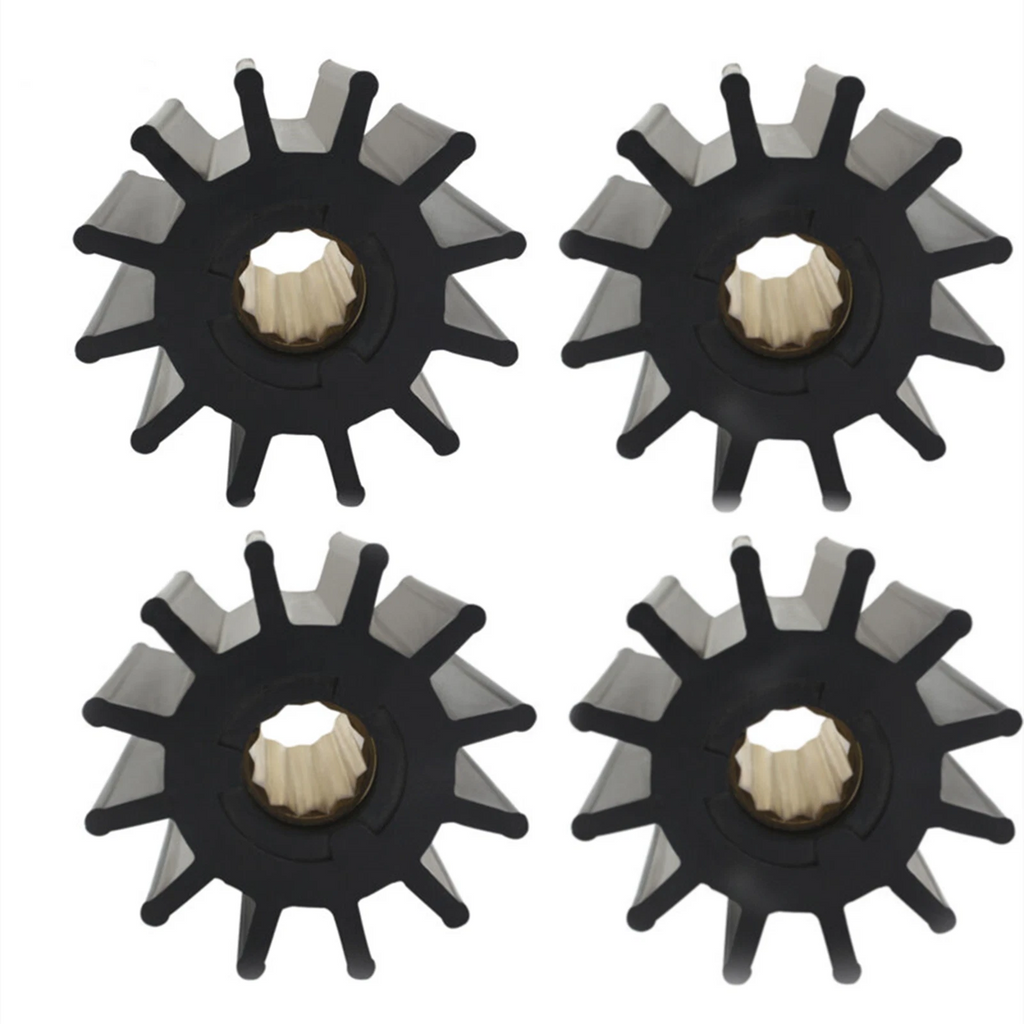 4X Water Pump Neoprene Impeller for Volvo Penta (3830459, Jabsco 17938-0001)