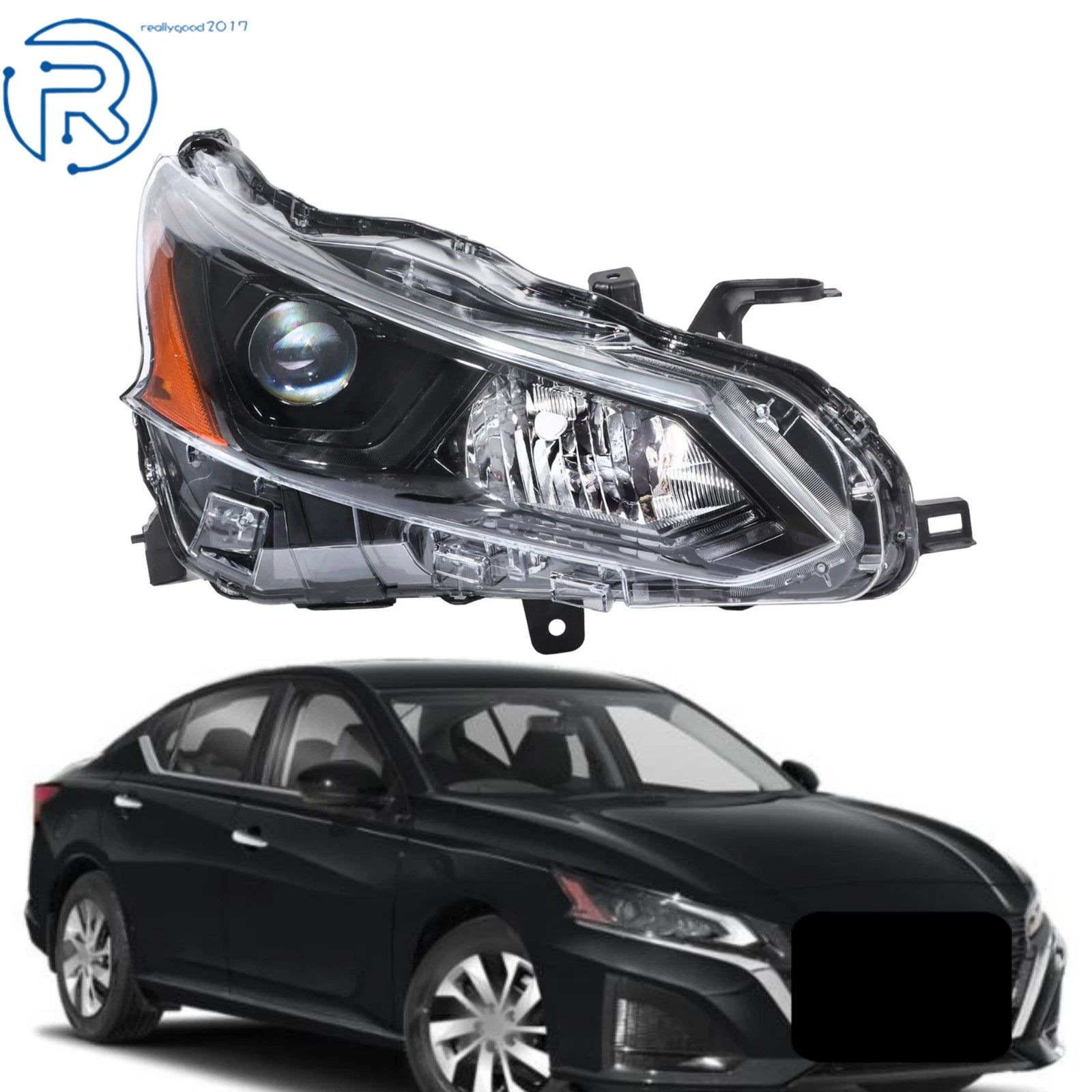 Clear Lens Halogen Headlight Assembly for Nissan Altima (2022) RH Right Side