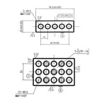 1-2-3 Blocks for Machinist Jig (No Holes, 0.0001")
