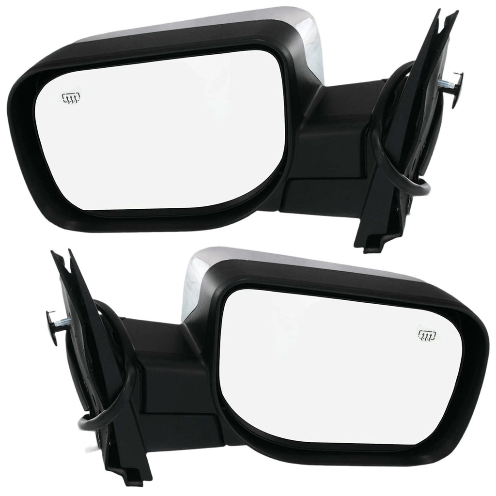 Set of 2 Heated Mirrors for Nissan Armada QX56