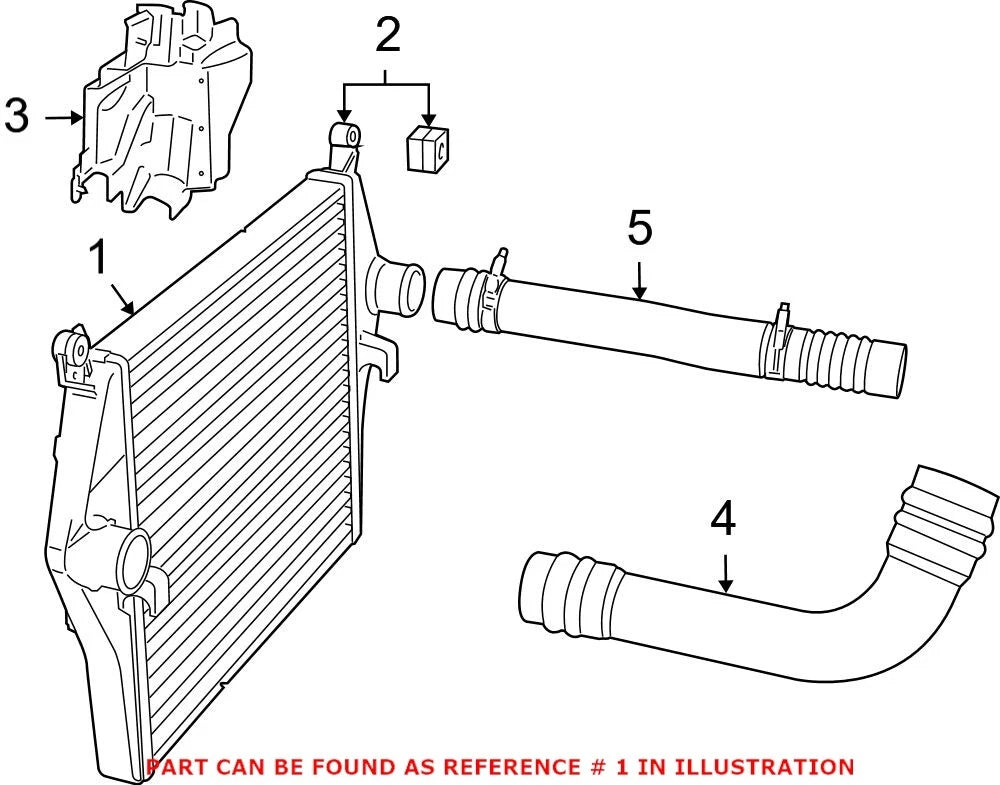 Genuine OEM Intercooler for Dodge Ram 2500 3500 (2003–2018) 55056902AE
