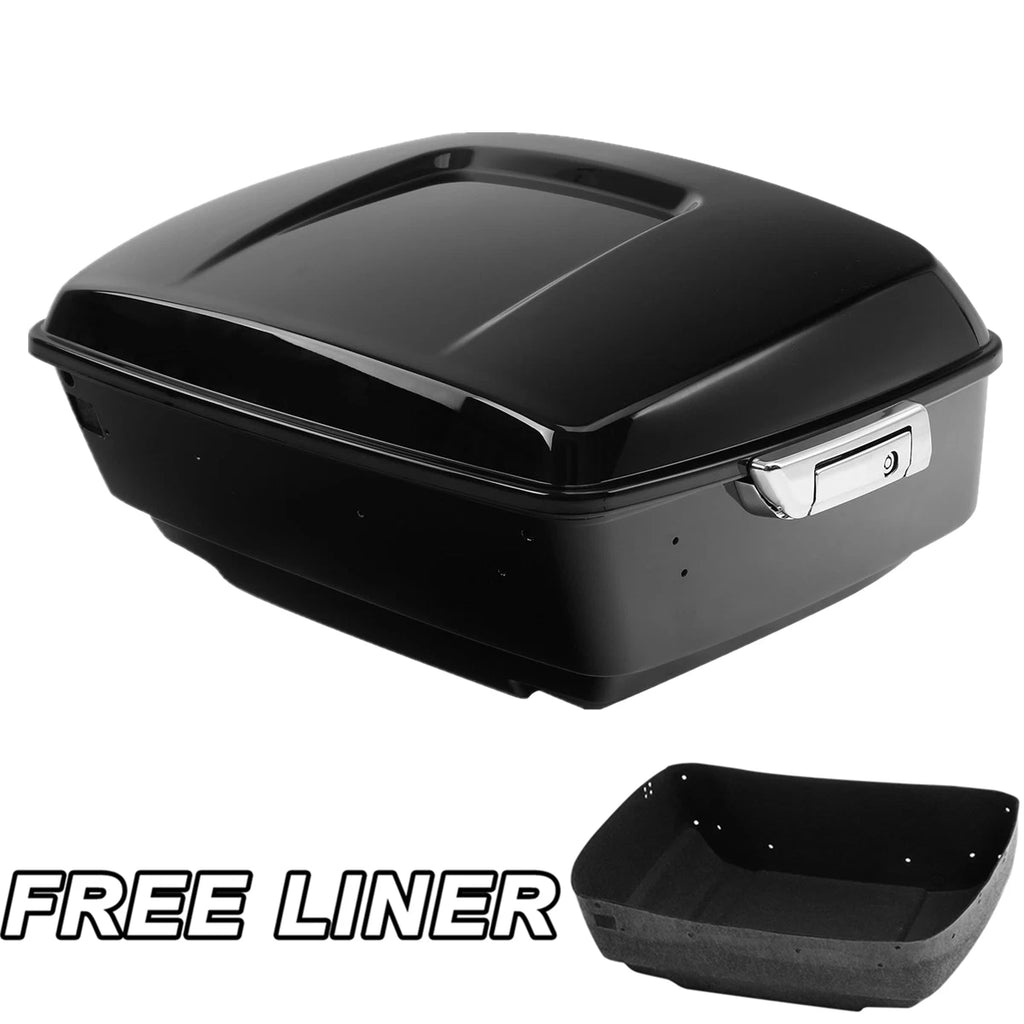 King Trunk for Harley Street Glide (2014–Present) - Vivid Black 13.7"