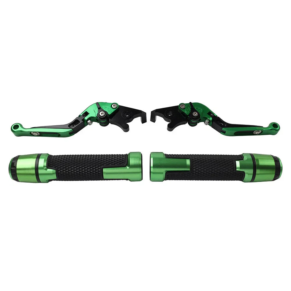 Green Extendable Brake Clutch Lever Grip Set for Ducati Panigale (2012-2019)