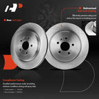 Rear Disc Brake Rotors & Pads for Ford Taurus Flex (2008-2019)