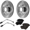Rear Brake Disc Rotors and Pads Kit for Audi A6 Quattro (2019)