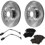Rear Brake Disc Rotors and Pads Kit for Audi A6 Quattro (2019)