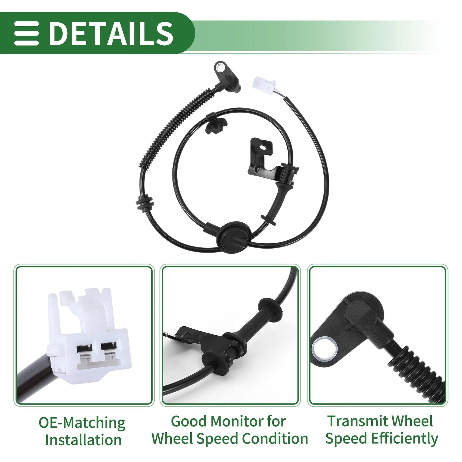 ABS Wheel Speed Sensor No. 956801R100 for Hyundai Accent (2013–2017)