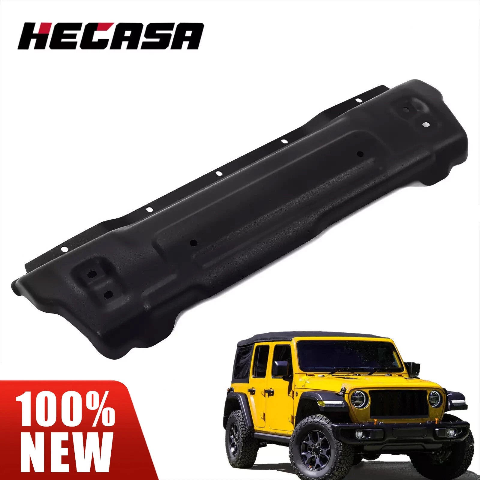 Front Bumper Skid Plate for Jeep Wrangler JL / Gladiator JT (2018–2025)