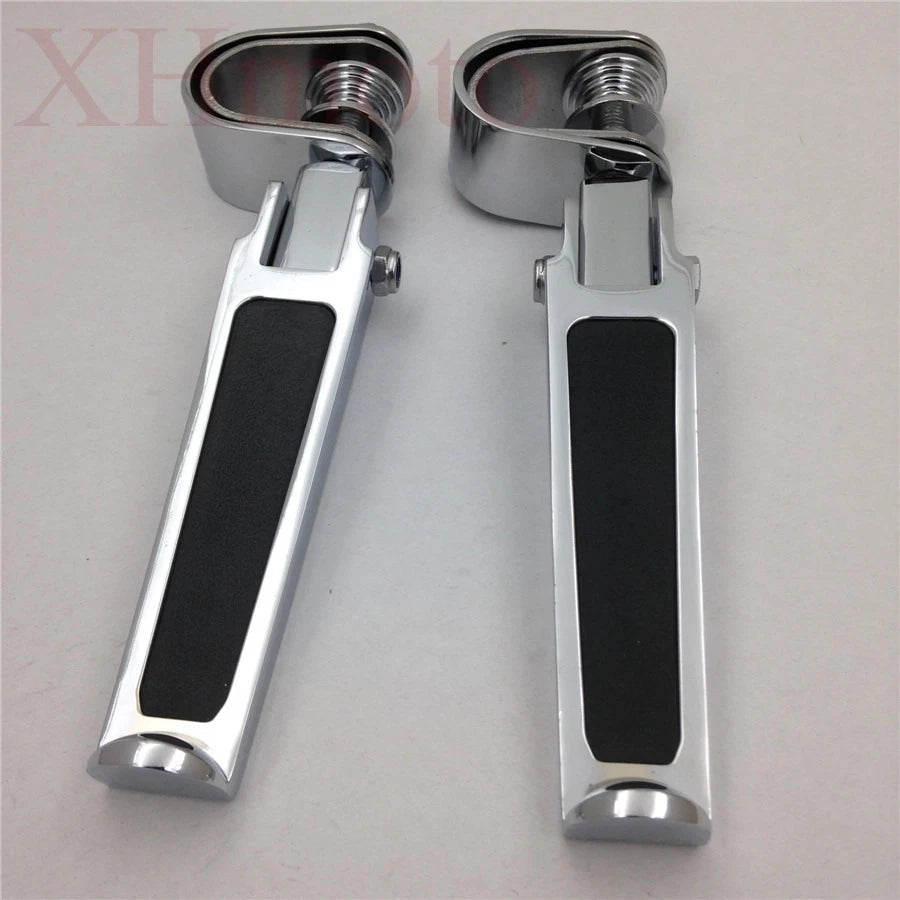 Chrome U-Clamp Foot Peg for Harley 1200 Nightster Super Glide Sportster (2007–2023)