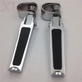 Chrome U-Clamp Foot Peg for Harley 1200 Nightster Super Glide Sportster (2007–2023)
