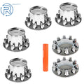 Semi Truck Wheel Kit Axle Cover for Front & Rear (33mm Chrome)